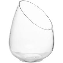 Glasgefäß, abgeschrägt, 22,5 cm, 17 cm Ø