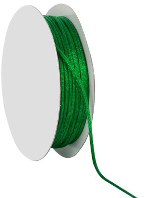 Cordelette en satin, vert, 2 mm, 20 m  acheter en ligne sur buttinette -  loisirs créatifs