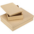 Boîtes rectangulaires en carton, 2 pièces