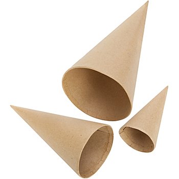 Set de cônes en carton, 12 pièces