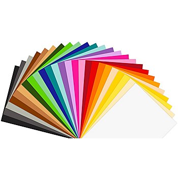 Carton & papier à dessin coloré, 50 x 70 cm, 50 feuilles