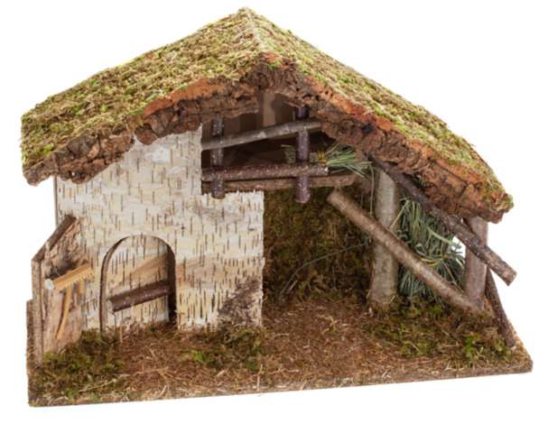 Crèche en bois, 50 x 20 x 33 cm  acheter en ligne sur buttinette