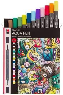 Graphix Aqua Pen Mega Mash 12tlg Online Kaufen Buttinette Bastelshop