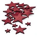 Confettis de table "étoiles", rouge, 2,5 - 7 cm, 22 pièces