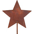Rost-Stern aus Metall, braun, 18 cm Ø