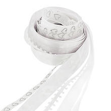 Bänderpaket 'Hochzeit', weiß, 10–15 mm, 5x 2 m