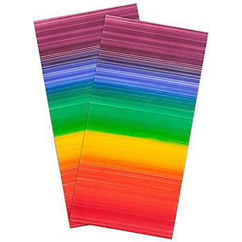 Wachsplatten 'Regenbogen', 20 x 10 cm, 2 Stück