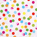 Serviettes en papier "pois multicolores", 33 x 33 cm, 20 serviettes