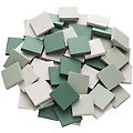 Ceraton Tesselles, tons verts, 20 x 20 mm, 280 g