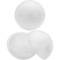 Boules en polystyrène, blanc, 20 cm Ø, divisible, 2 pièces