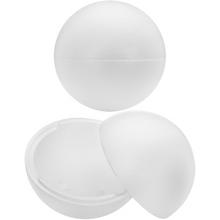 Boules en polystyrène, blanc, 20 cm Ø, divisible, 2 pièces