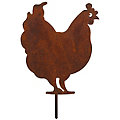 Rost-Huhn aus Metall, 20 cm