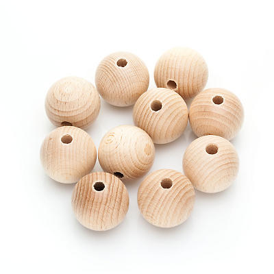 Demi-boules en bois, 35 mm Ø, 40 pièces  acheter en ligne sur buttinette -  loisirs créatifs