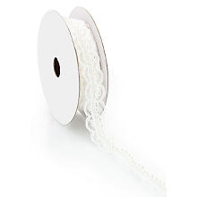 Spitzenband mit Perlenborte, weiß, 20 mm, 2,5 m
