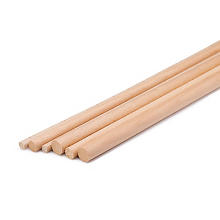 Bâtonnets en bois de hêtre, 80 cm, 6 pièces