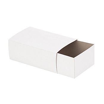 Boîtes en carton solide, blanc, 13 x 8 x 5 cm, 6 pièces