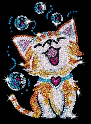 Sequin Art Image A Paillettes Chat Acheter En Ligne Sur Buttinette Loisirs Creatifs