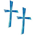 Motifs en cire "croix bleue"