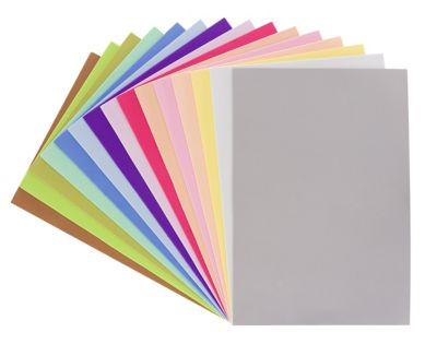 Feuilles de papier mousse couleurs pastel, 20 x 29 cm, 15