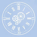 buttinette Uhr-Schablone "Zahnrad", 35 x 35 cm