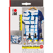 Marabu Fashion Spray - Set de peintures pour tissu 'Shibori Style', 3x 100 ml