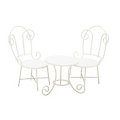 Ensemble de table et chaises "XS", en métal, 6 x 3,2 cm et 4 x 3,6 cm
