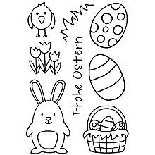 Clear Stempel-Set 'Frohe Ostern'