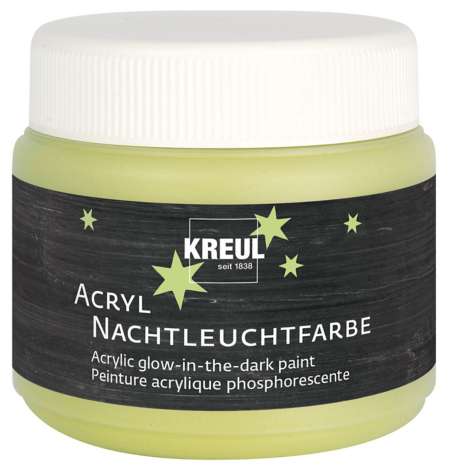 Peinture phosphorescente acrylique de loisirs créatifs : kit 4 x 60 ml