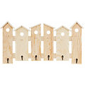 Garderobe aus Holz "Häuser"