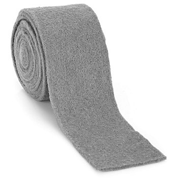 Ruban en laine feutrée, gris, 7,5 cm, 3 m
