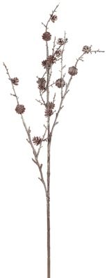 Branche décorative avec pommes de pin, 50 cm