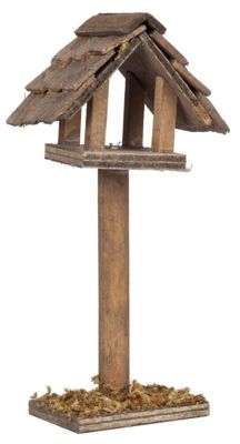 Mangeoire à oiseaux en bois 20 x 10 x 25 cm