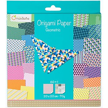 Papier origami 'Geometric II', 20 x 20 cm, 60 feuilles