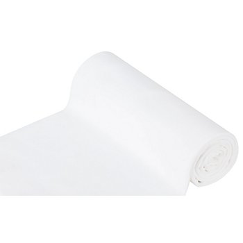 Tissu bord-côte lisse 'Comfort', blanc
