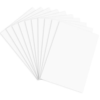 Papier cartonné teinté, blanc, 21 x 29,7 cm, 50 feuilles