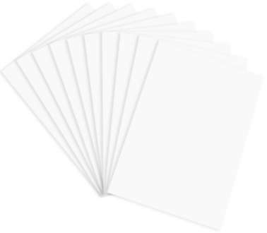 Papier carton, blanc, 21 x 29,7 cm, 50 feuilles