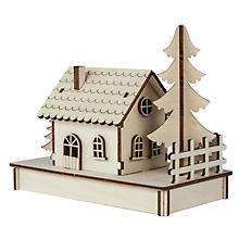 Kit créatif maquette en bois '1 maisonette'