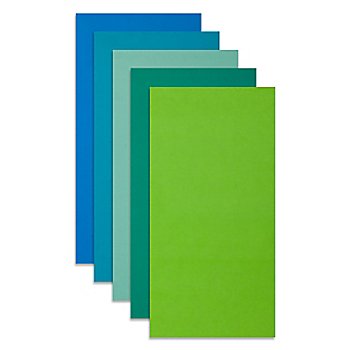 Plaques de cire 'tons bleus', 20 x 10 cm, 5 pièces