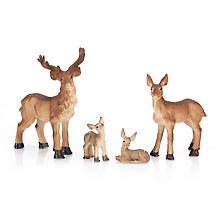 Famille de cerfs, 2,5 - 6,5 cm, 4 pièces