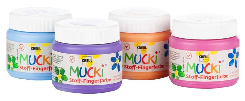 Mucki Stoff Fingerfarbe 4x 150 Ml Online Kaufen Buttinette Bastelshop