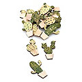 Confettis de table "cactus", 4 - 4,5 cm, 18 pièces