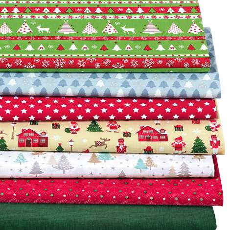 Weihnachten Stoffe Quilt Pakete Quilting Ekg Stoff Patchwork - Main Image