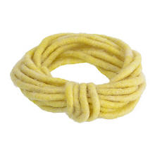 Cordelette en laine feutrée, jaune, env. 7 mm Ø, 5 m