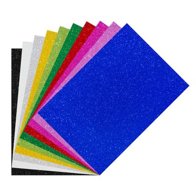 Papier mousse scintillant, multicolore, 21 x 29,5 cm, 10 feuilles