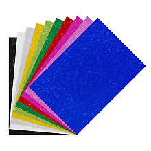 Papier mousse scintillant, multicolore, 21 x 29,5 cm, 10 feuilles