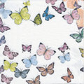 Papierservietten "Schmetterlinge pastell", 33 x 33 cm, 20 Stück