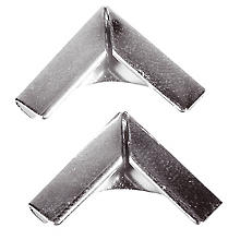Metallecken silber, 14 x 14 mm, 8 Stück