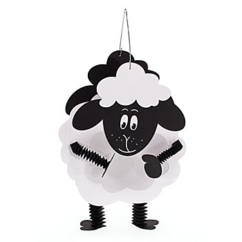 buttinette Kit créatif pour mini-lampion 'mouton'