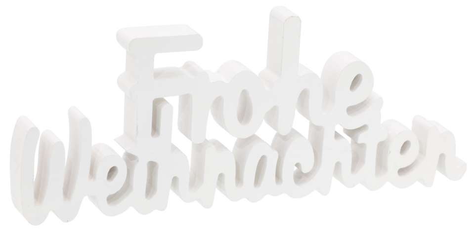 Schriftzug Frohe Weihnachten Weiss 27 X 11 Cm Online Kaufen Buttinette Bastelshop