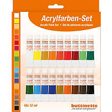 buttinette Acrylfarben-Set, 18x 12 ml
